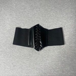 Women's Faux Leather Steampunk Sexy Underbust Corset Bustier Waist Cincher Belt